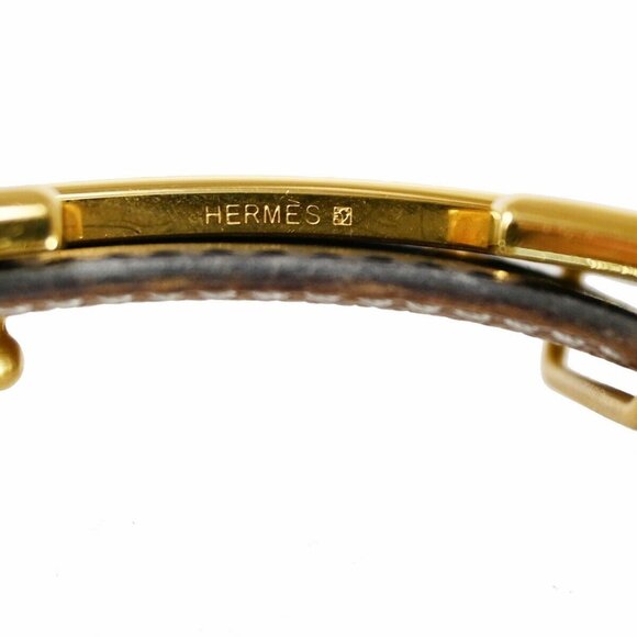 HERMES H Logo Constance Reversible Buckle Belt #65 Leather ▢C Black main image 8